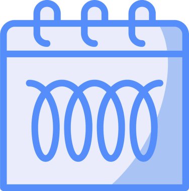 dosyalanmış özet biçiminde günlük takvim simgesi