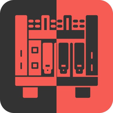 Veritabanı sunucu vektör simgesi