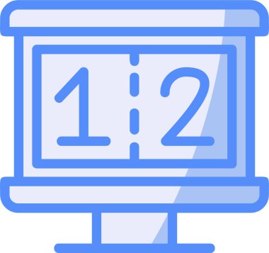 Saat. Web simgesi basit illüstrasyon