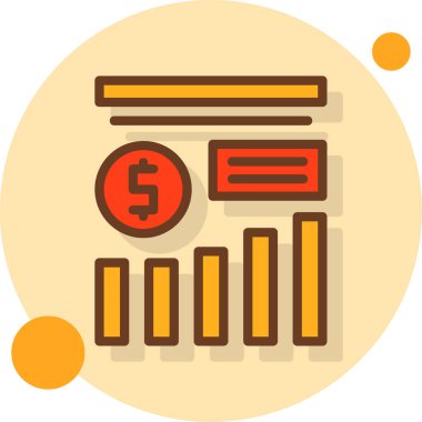 iş grafiği ikon vektör illüstrasyonu