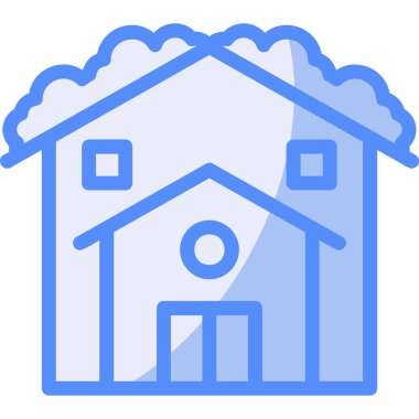 Ev. Web simgesi basit illüstrasyon