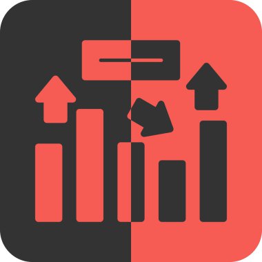 çubuk şeması vektör simgesi