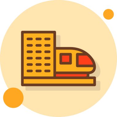 tren. Web simgesi basit tasarım