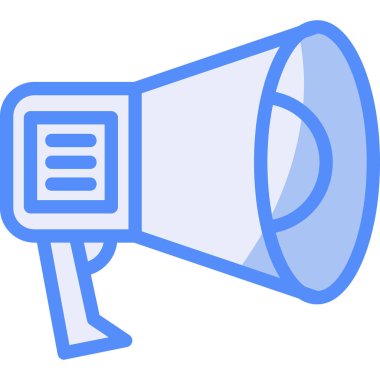 Konuşmacı. Web simgesi basit illüstrasyon