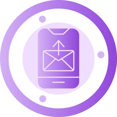 Mobil posta simge vektör çizim