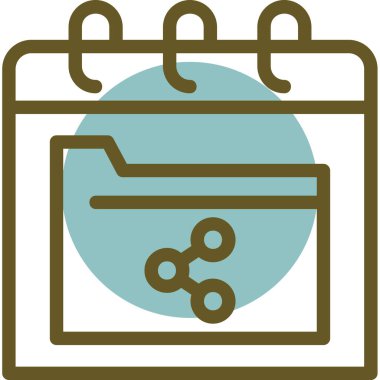 Takvim. Web simgesi basit illüstrasyon