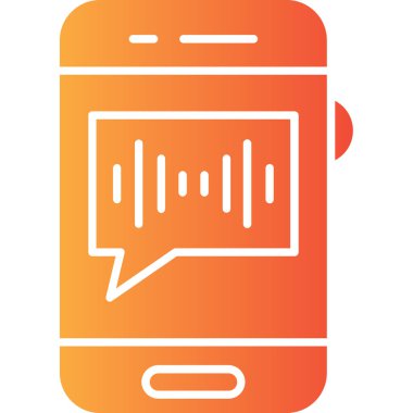 Cep telefonu simgesinin vektör illüstrasyonu