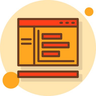 İnternet web simgesi, illüstrasyon