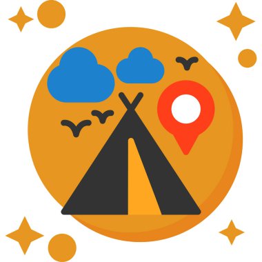 seyahat ve tatil Icons set