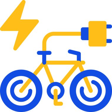 Bisiklet. Web simgesi basit illüstrasyon