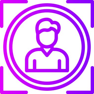 Kullanıcı simgesinin vektör çizimi