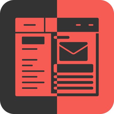 Web simgesi. Haberin vektör illüstrasyonu