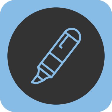 Kalem simgesi. vektör illüstrasyonu