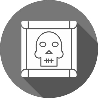 Kurukafa simgesi vektör illüstrasyonu