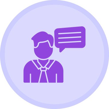 Bir sohbet simgesinin vektör illüstrasyonu