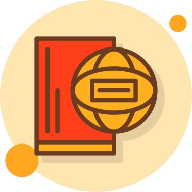 Bir kitap simgesinin vektör illüstrasyonu