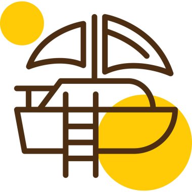 Çin fener ikonunun vektör illüstrasyonu