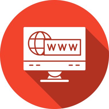 Kolayca değiştirebilen ya da düzenleyebilen internet vektör simgesi