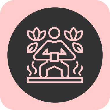 Yaprak çelengi olan bir kadının vektör çizimi