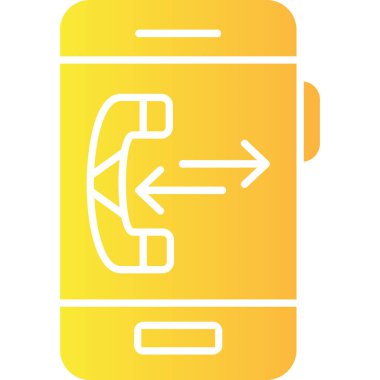 Bir smartphone simge vektör çizim