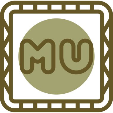 Bir harfin eşsiz vektör simgesi