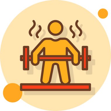 spor salonu simgesi, modern vektör illüstrasyonu