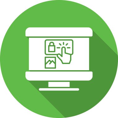 dizüstü bilgisayar web simgesi basit illüstrasyon