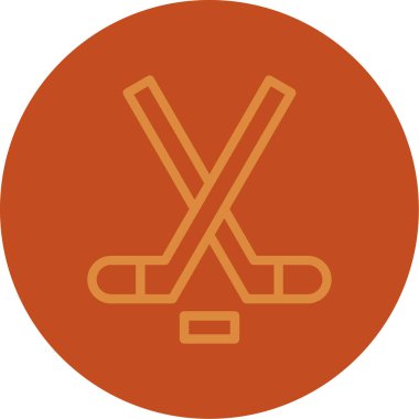 hokey ikonu vektör illüstrasyonu