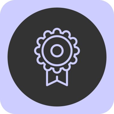 Madalya web simgesi vektör illüstrasyonu