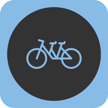 vektör bisiklet simgesi, vektör, illüstrasyon