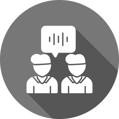 Kabarcık sohbet simgesi, vektör tasarımı olan grup