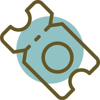 Çizgi film simgesinin vektör çizimi