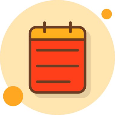 Takvim. Web simgesi basit illüstrasyon