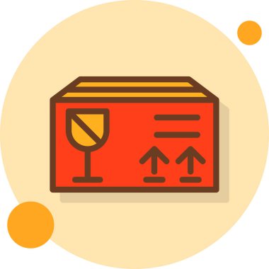 kutu simgesi, vektör illüstrasyonu