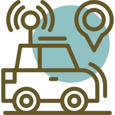 uydu anten simgesi. Basit resimleme