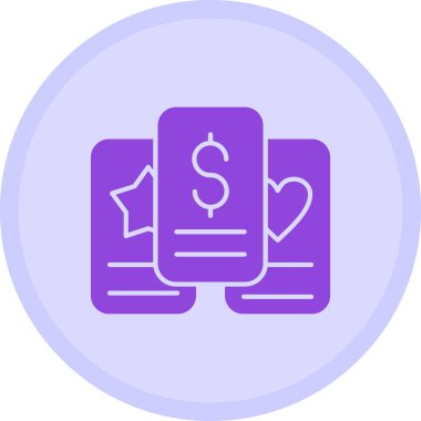 Para için. Web simgesi basit illüstrasyon