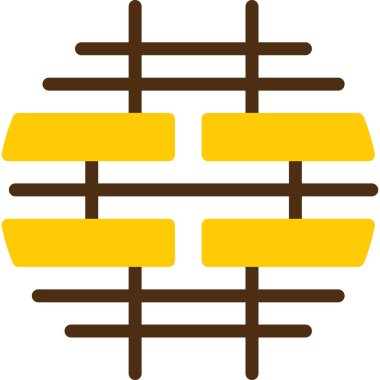 Çit. Web simgesi basit illüstrasyon