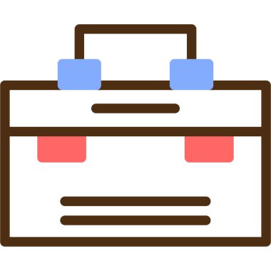 Çanta. Web simgesi basit illüstrasyon