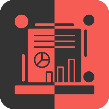 Çizelge çizelgesi simgesi düz biçimli