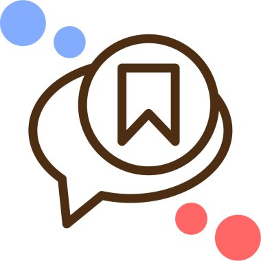 Sohbet simgesi vektör illüstrasyonu