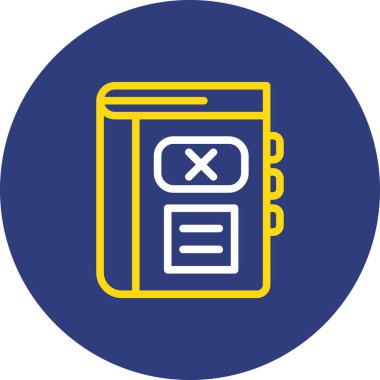 kitap web simgesi, vektör illüstrasyonu