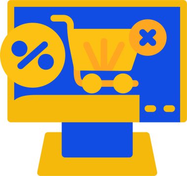 ekommerce ekommerce alışveriş simgesi düz stil