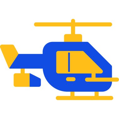 Helikopter. Web simgesi basit illüstrasyon