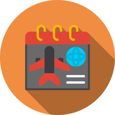 seyahat ve turizm düz simgesi.