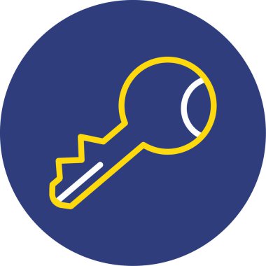 Anahtar simgesinin vektör illüstrasyonu