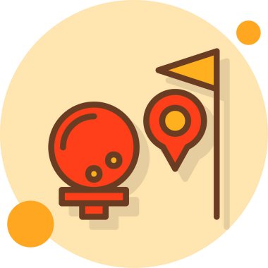 harita konumu ikon vektör illüstrasyonu