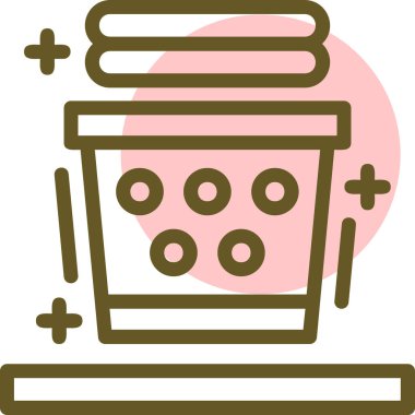 Yemek. Web simgesi basit illüstrasyon