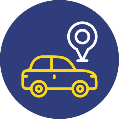 araba simgesi vektör illüstrasyonu