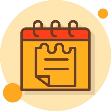 Takvim. Web simgesi basit illüstrasyon