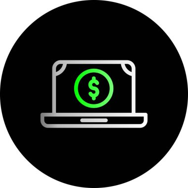 vektör dizüstü simgesi illüstrasyonu